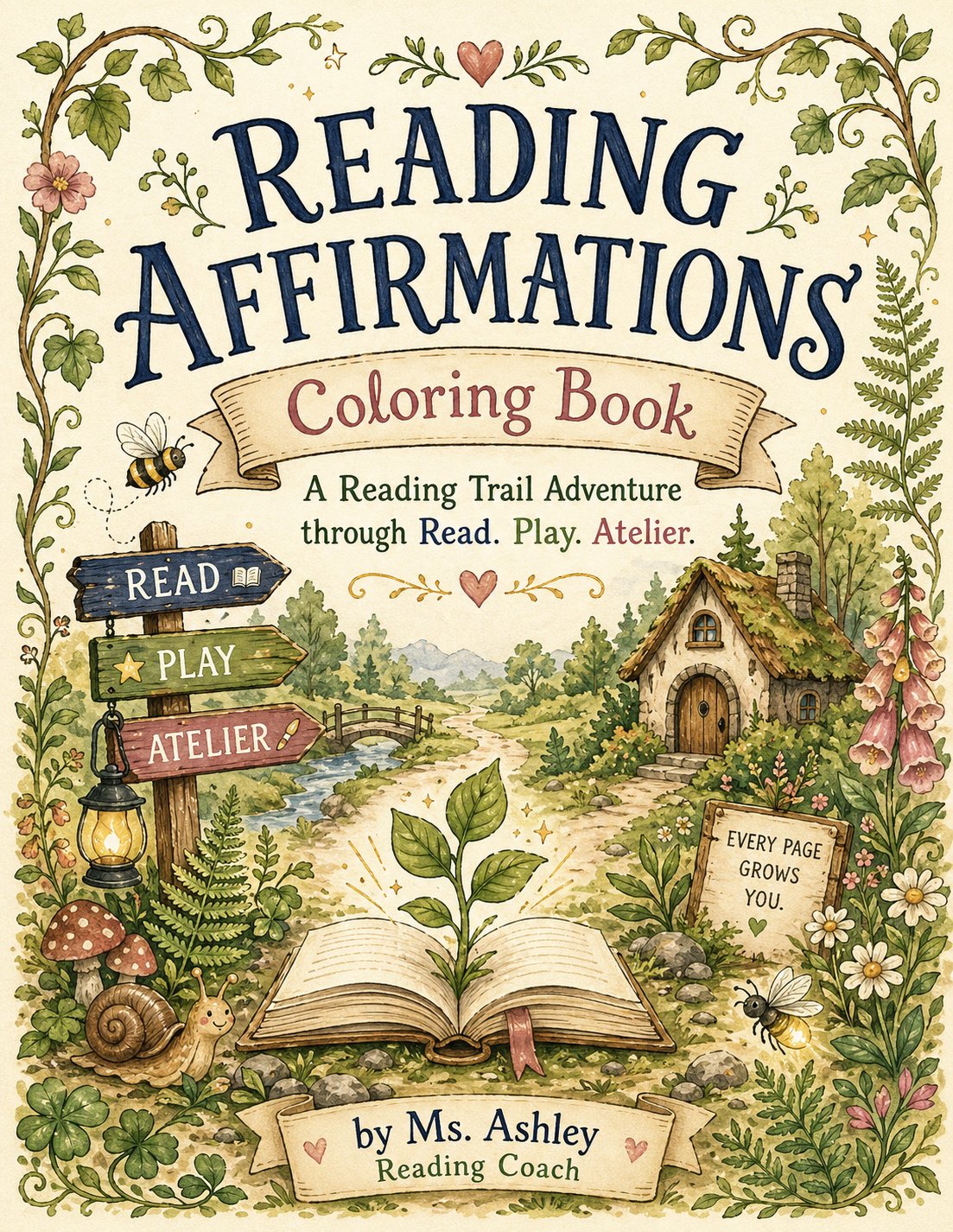 Reading Affirmations Coloring Book